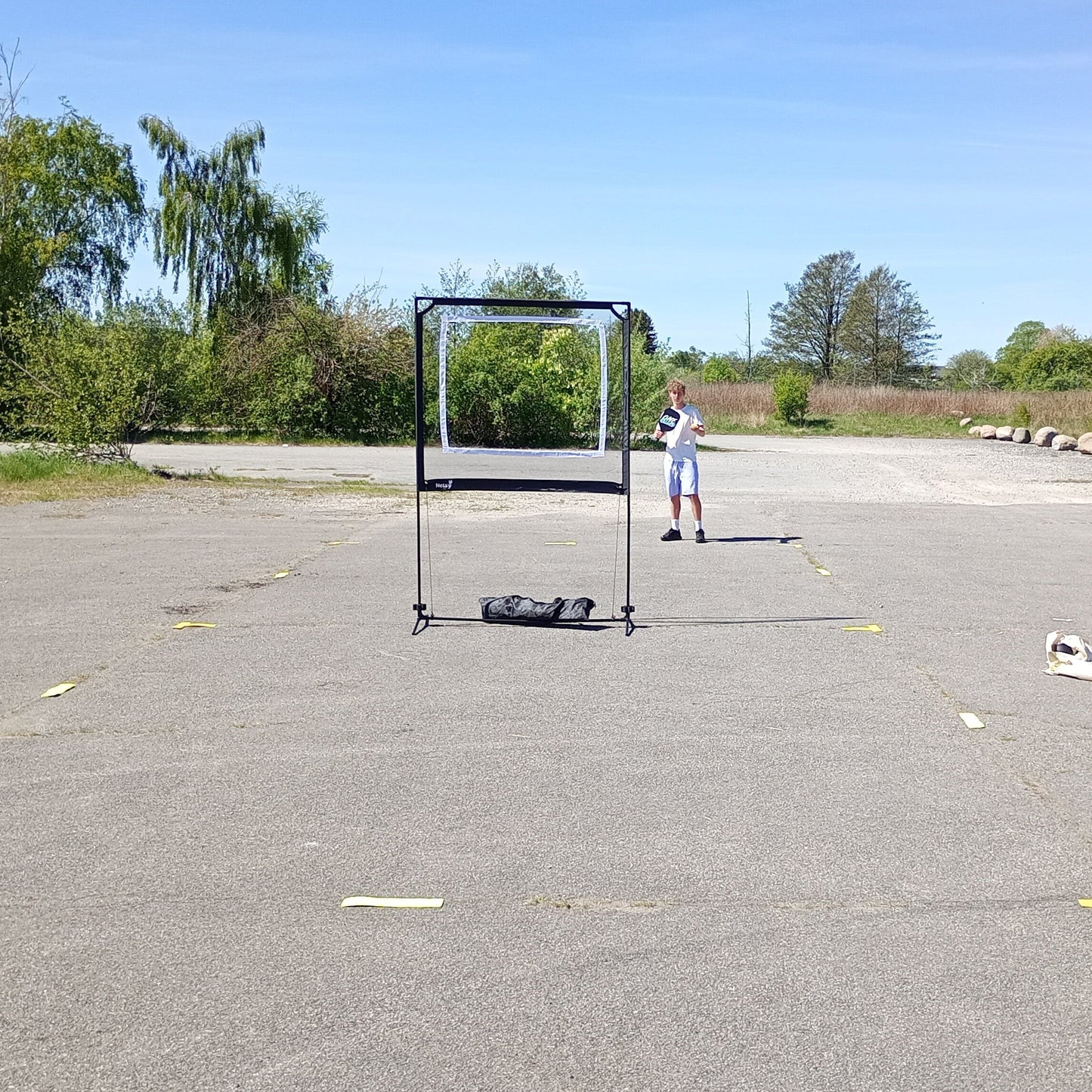 Spil padel og tennis gennem det hvide Nordic Batgame-net